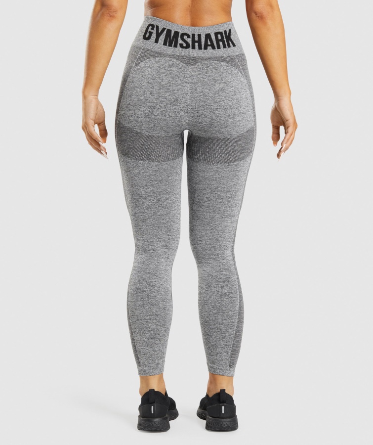 Flex Højtaljede Leggings Charcoal Marl Gymshark