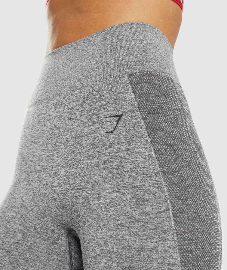 Flex Højtaljede Leggings Charcoal Marl Gymshark