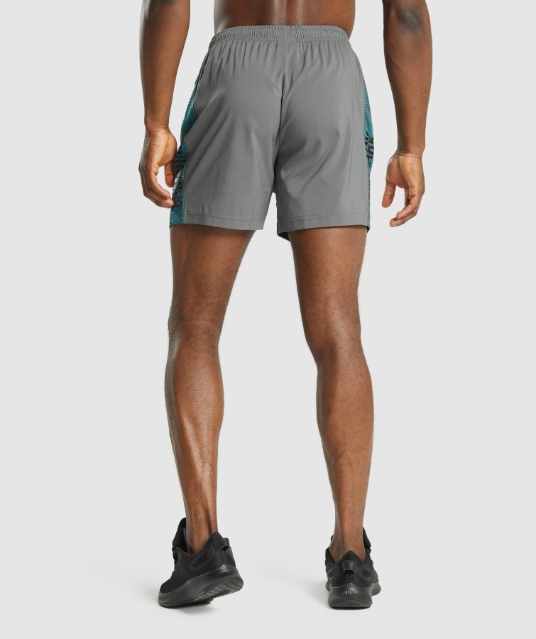 Grafiske Sportsshorts Grå Gymshark