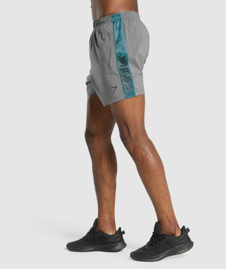 Grafiske Sportsshorts Grå Gymshark