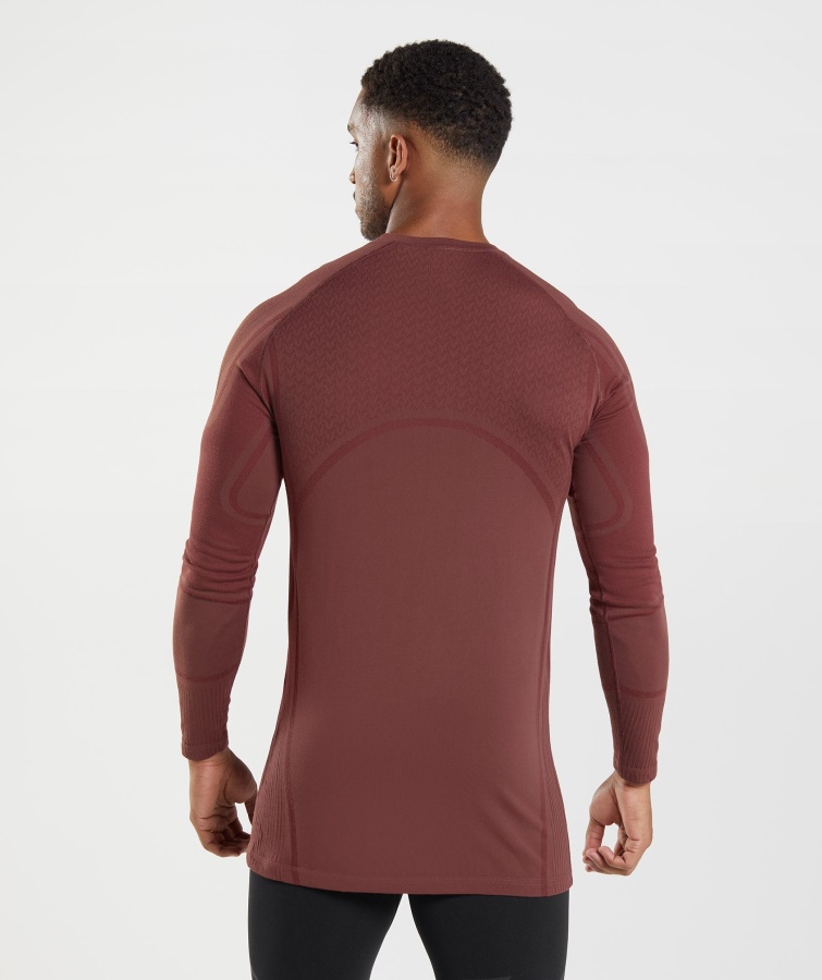 Gymshark 315 Langærmet T-shirt Kirsebærbrun