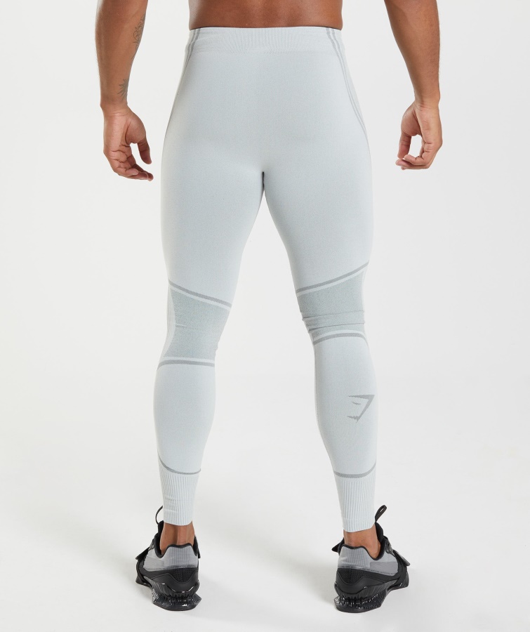 Gymshark 315 Sømløse Tights Lysegrå-koksgrå