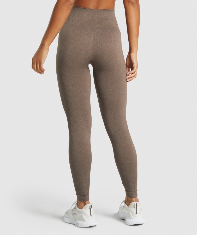 Gymshark Adapt Fleck Sømløse Leggings Mineralbrune