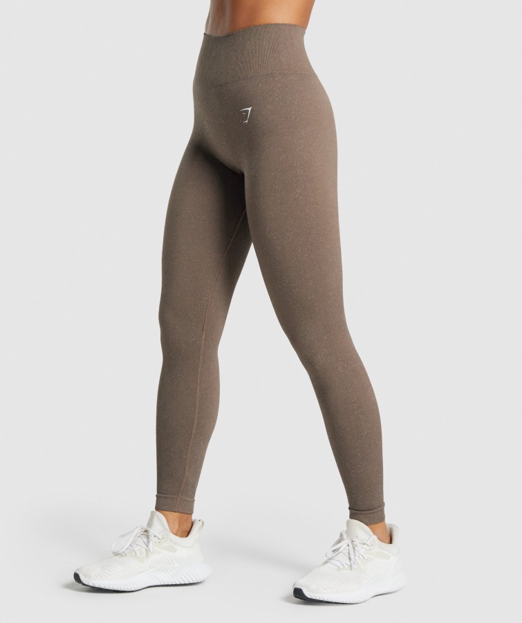 Gymshark Adapt Fleck Sømløse Leggings Mineralbrune