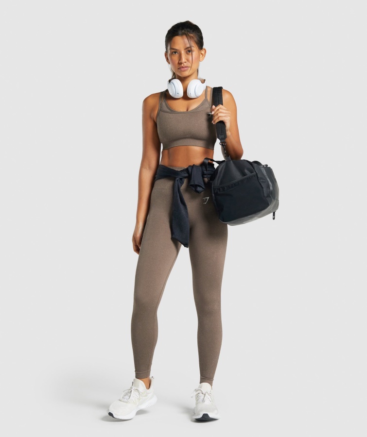 Gymshark Adapt Fleck Sømløse Leggings Mineralbrune