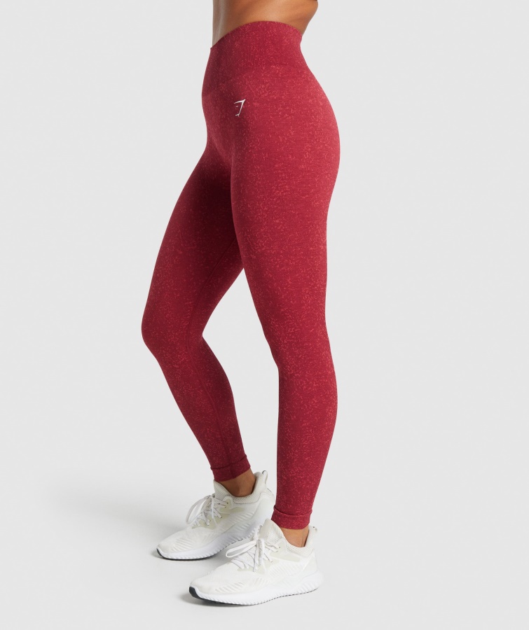 Gymshark Adapt Fleck Sømløse Leggings Mineral-burgunder