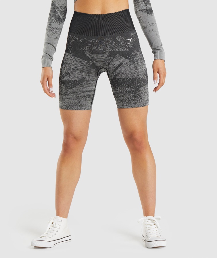 Gymshark Adapt Ombre Sømløse Shorts Trekant-sort
