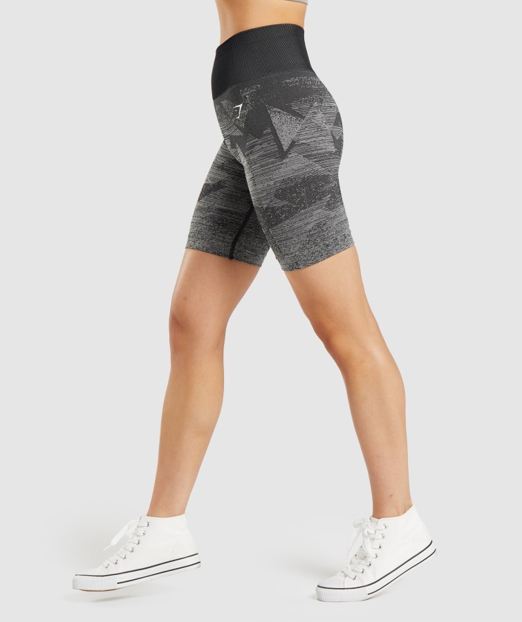 Gymshark Adapt Ombre Sømløse Shorts Trekant-sort