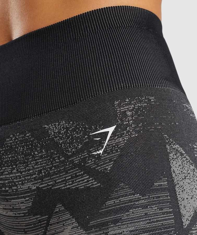 Gymshark Adapt Ombre Sømløse Shorts Trekant-sort