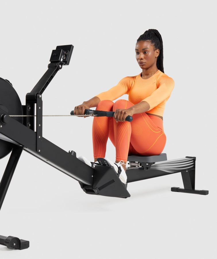 Gymshark Apex Sømløs Crop Top Abrikos Orange-papaya Orange