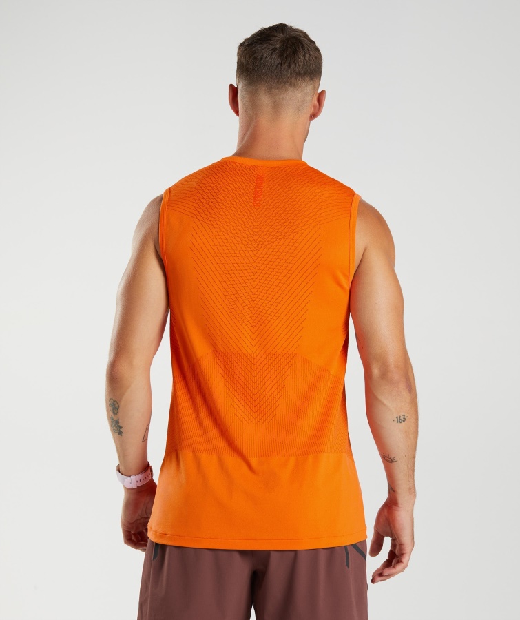 Gymshark Apex Sømløs Tank Zesty Orange-peber Rød