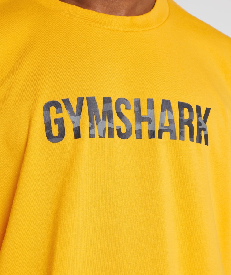 Gymshark Apollo Infill Oversized T-shirt Safran Gul