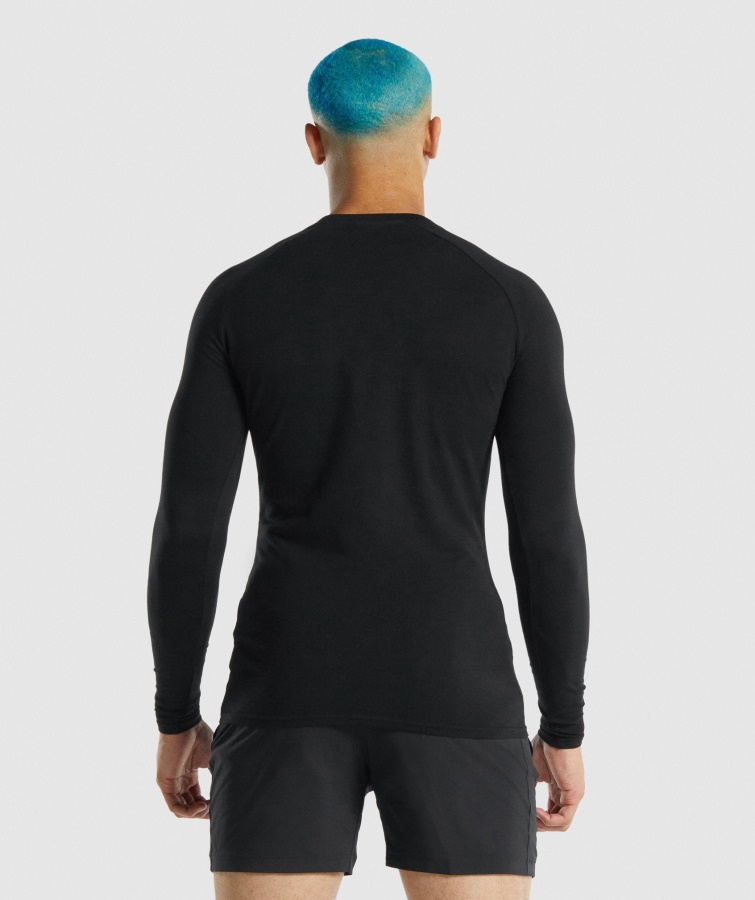 Gymshark Apollo Langærmet T-shirt Sort