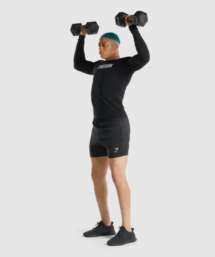 Gymshark Apollo Langærmet T-shirt Sort