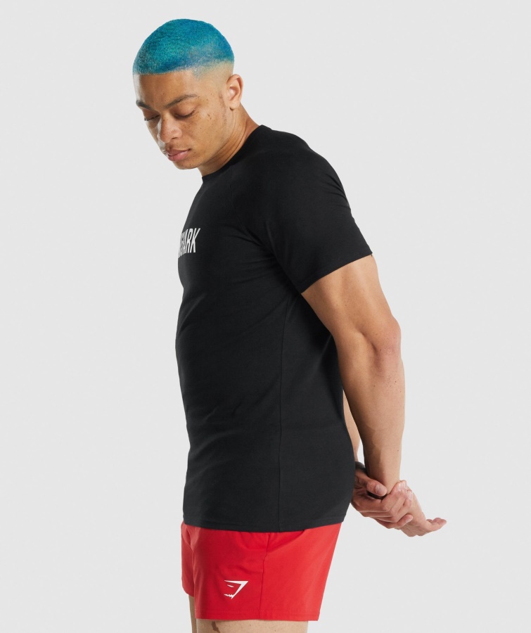 Gymshark Apollo T-shirt Sort
