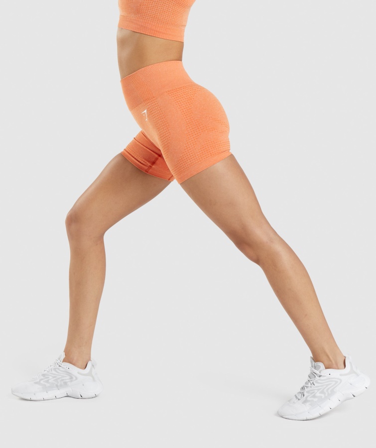 Gymshark Abrikos Orange Marl Vital Sømløse 2.0 Shorts