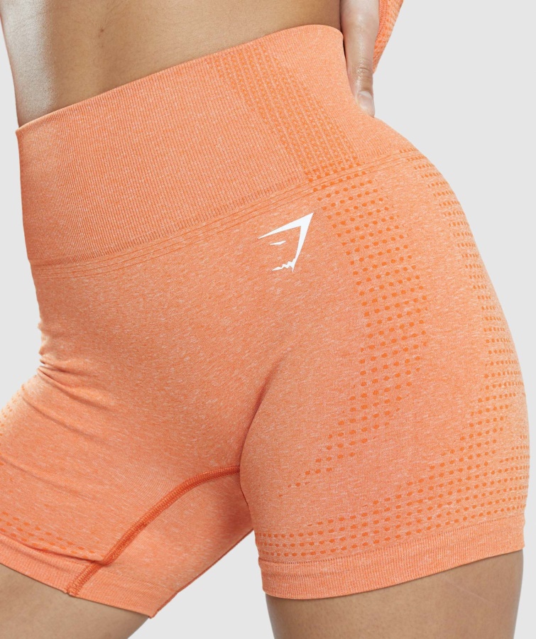 Gymshark Abrikos Orange Marl Vital Sømløse 2.0 Shorts