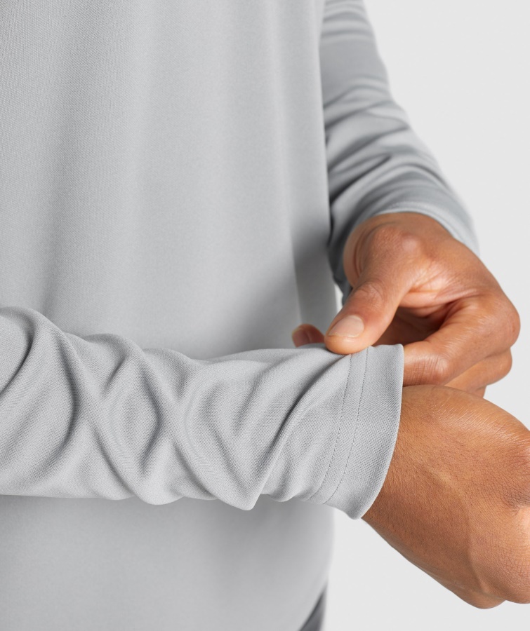 Gymshark Ankomst 1-4 Lynlås Pullover Smokey Grå