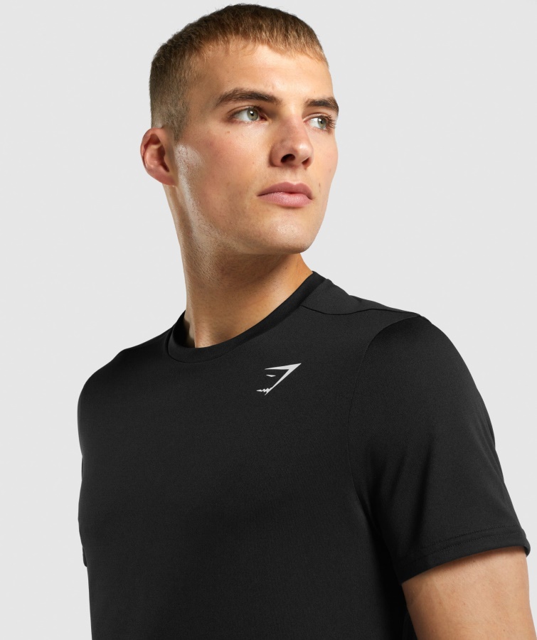 Gymshark Ankomst Regular Fit T-shirt Sort