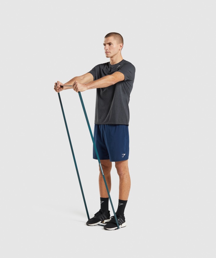 Gymshark Ankomst Sømløs T-shirt Sort Mergel