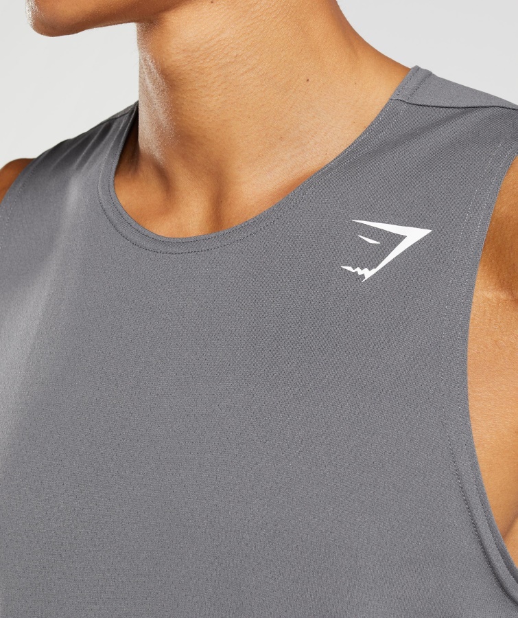 Gymshark Ankomst Tank Silhuet Grå