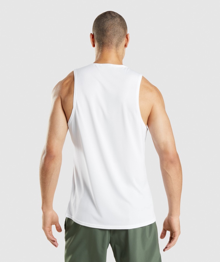 Gymshark Ankomst Tank Hvid