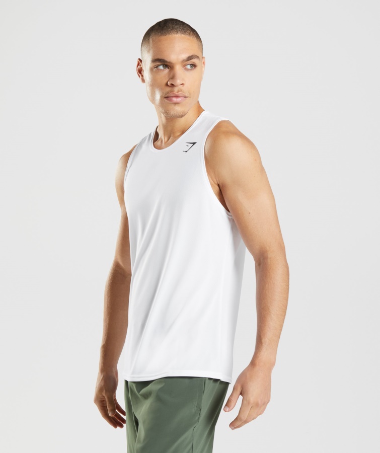 Gymshark Ankomst Tank Hvid