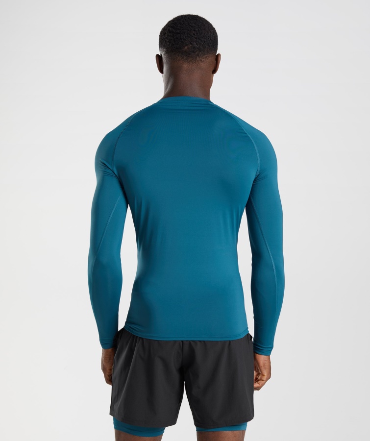Gymshark Atlantic Blue Element Baselayer Langærmet Top