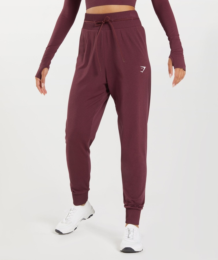 Gymshark Bagt Maroon Marl Vital Seamless 2.0 Joggers