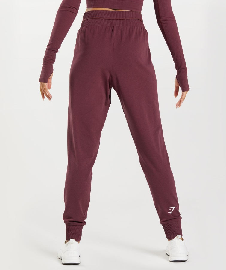 Gymshark Bagt Maroon Marl Vital Seamless 2.0 Joggers
