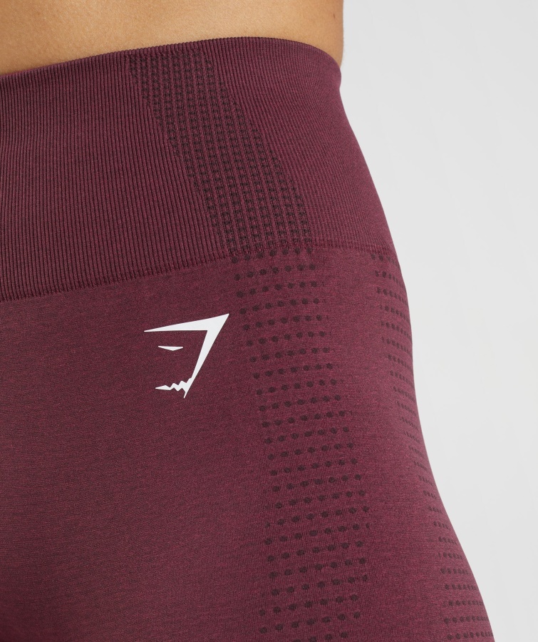 Gymshark Bagt Maroon Marl Vital Sømløse 2.0 Shorts