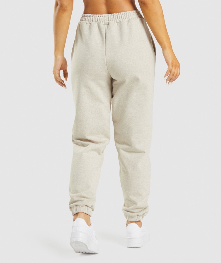 Gymshark Beige Mergel Hviledag Sweats Joggere