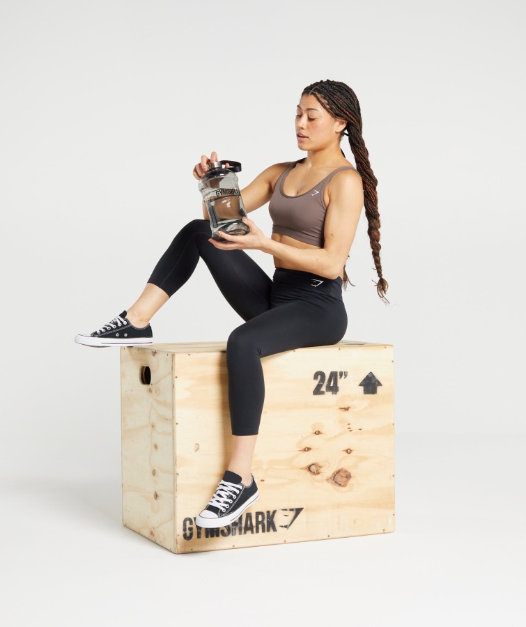 Gymshark Sort 2,2l Vandflaske