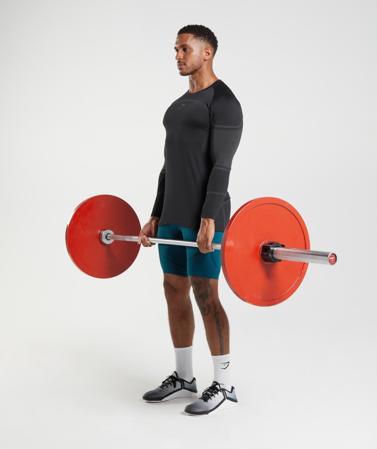 Gymshark Sort 315 Langærmet T-shirt