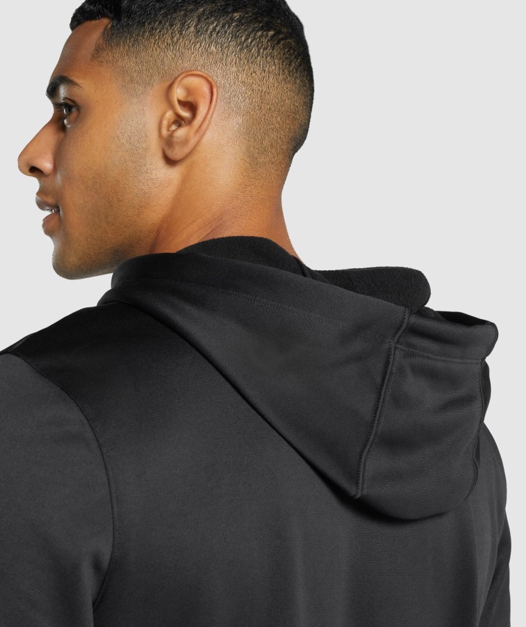 Gymshark Sort Ankomst Hættetrøje