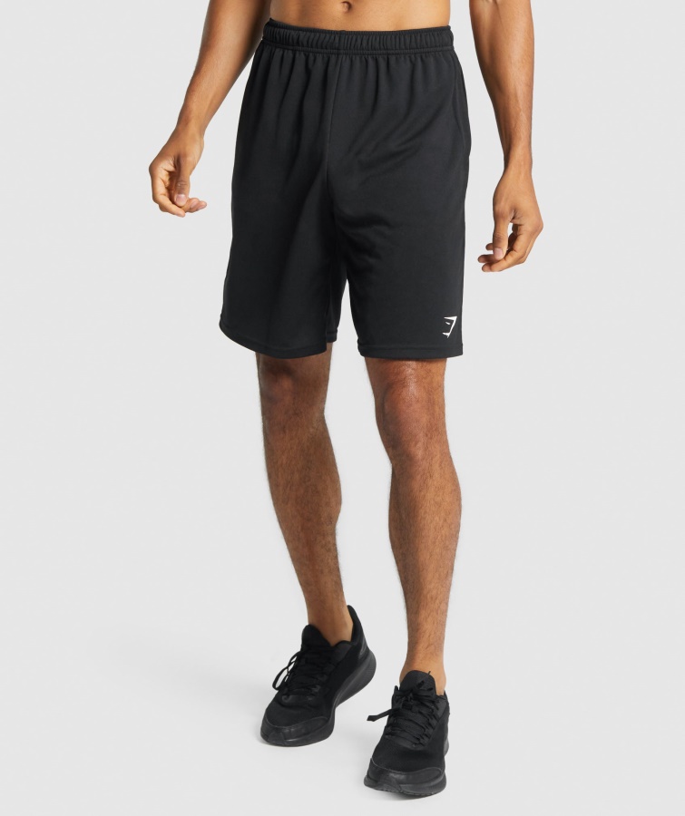 Gymshark Sorte Ankomststrikkede Shorts