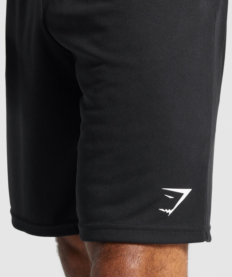 Gymshark Sorte Ankomststrikkede Shorts