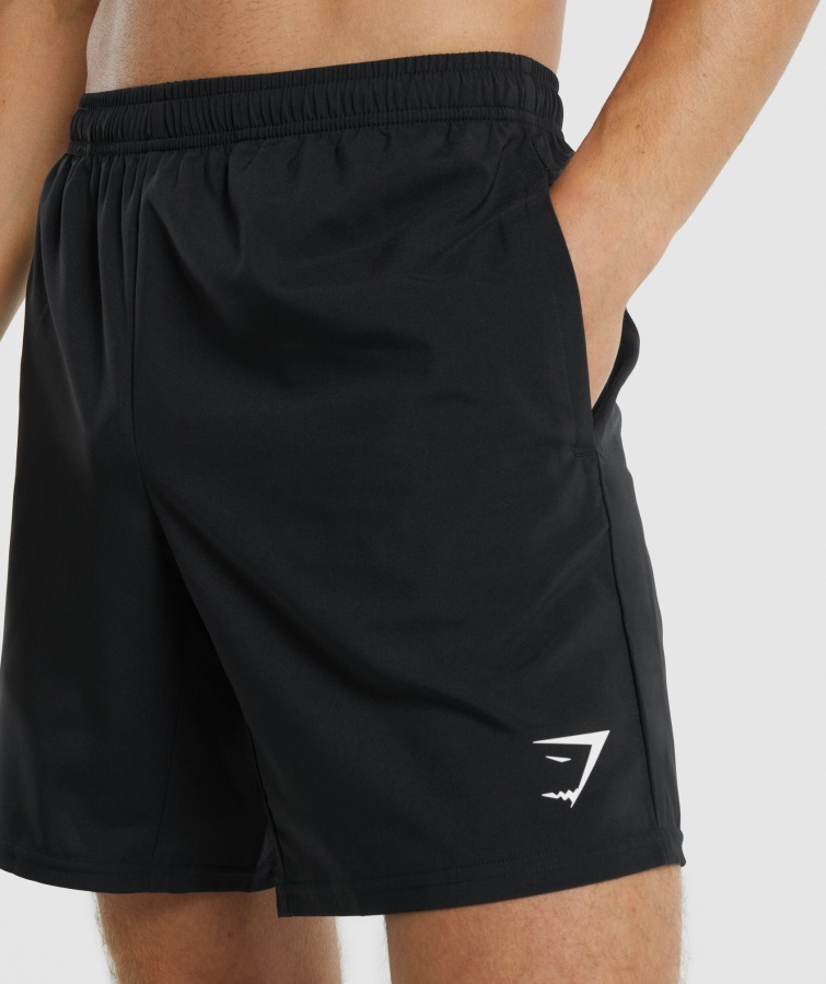 Gymshark Sorte Ankomstshorts