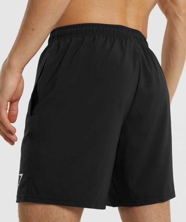 Gymshark Sorte Ankomstshorts