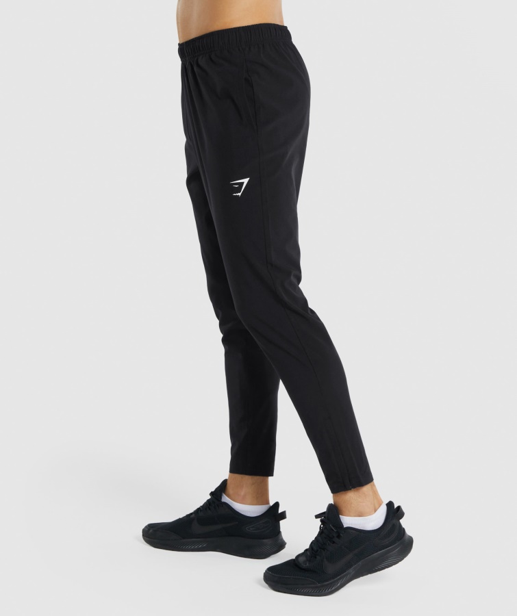 Gymshark Sort Ankomst Vævede Joggers