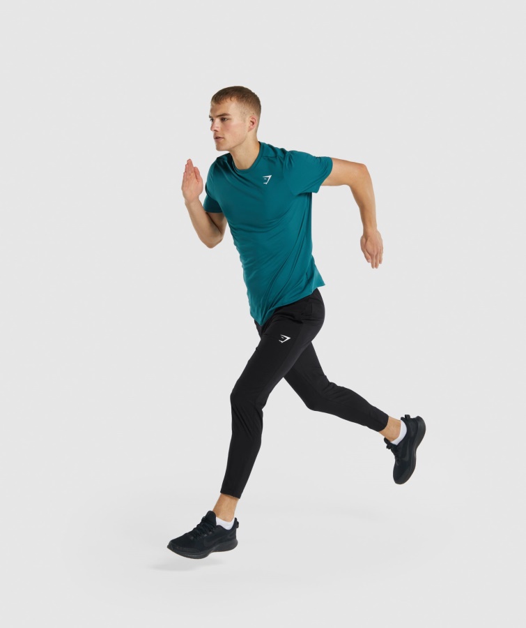 Gymshark Sort Ankomst Vævede Joggers