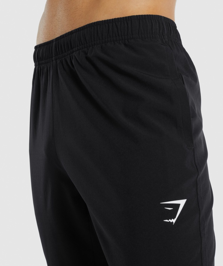 Gymshark Sort Ankomst Vævede Joggers