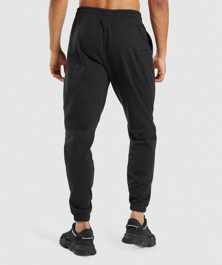 Gymshark Sort Essential Jogger I Overstørrelse