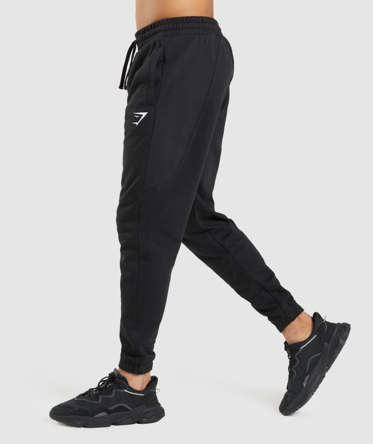 Gymshark Sort Essential Jogger I Overstørrelse
