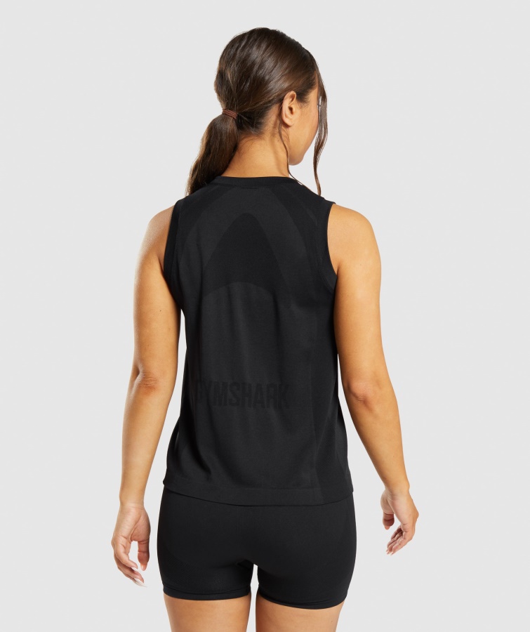Gymshark Sort Flex Løs Tanktop