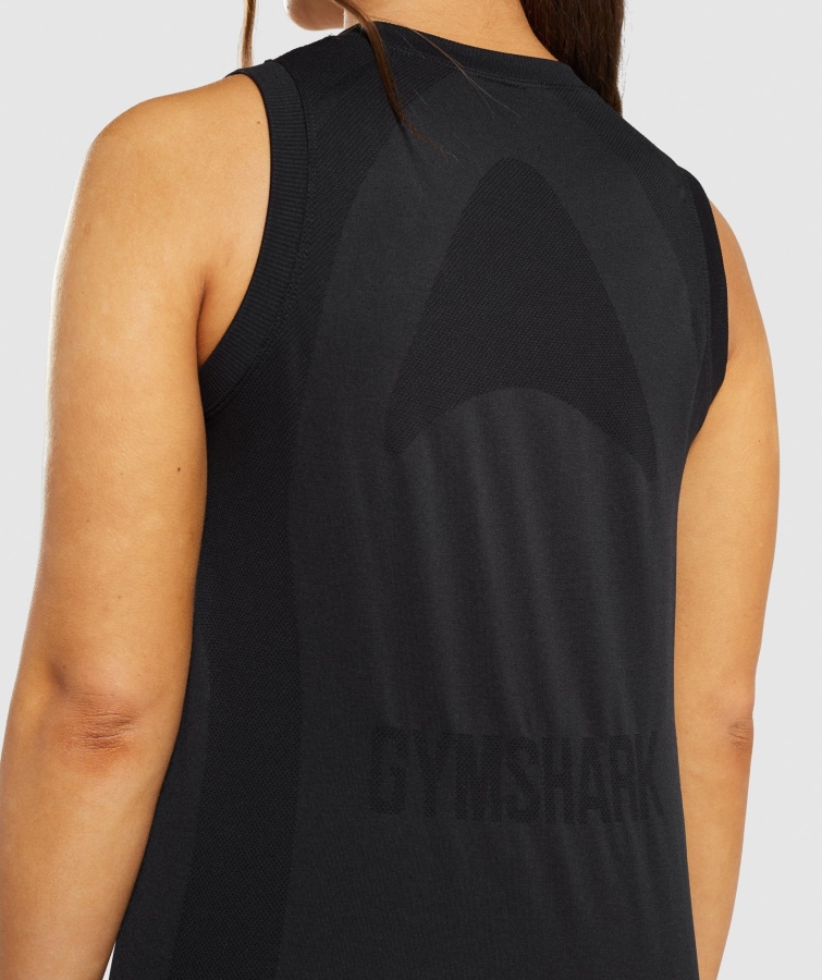 Gymshark Sort Flex Løs Tanktop
