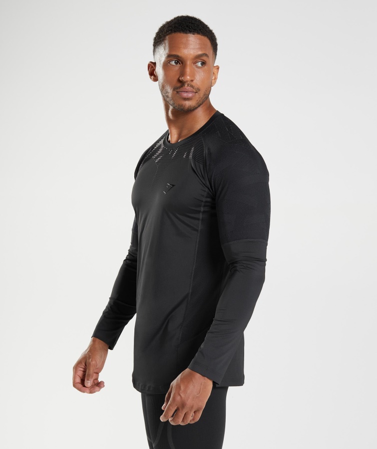 Gymshark Sort Form Langærmet T-shirt