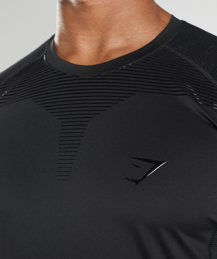 Gymshark Sort Form Langærmet T-shirt