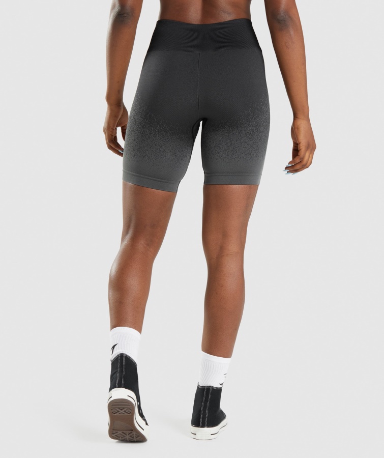 Gymshark Sort-grå Adapt Ombre Sømløse Cykelshorts