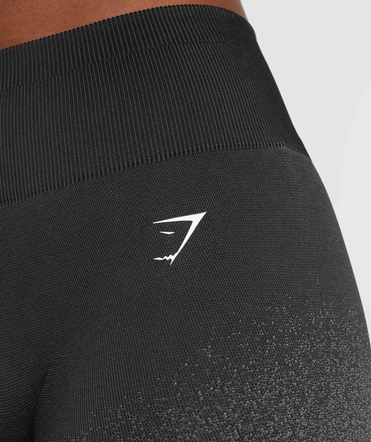 Gymshark Sort-grå Adapt Ombre Sømløse Cykelshorts